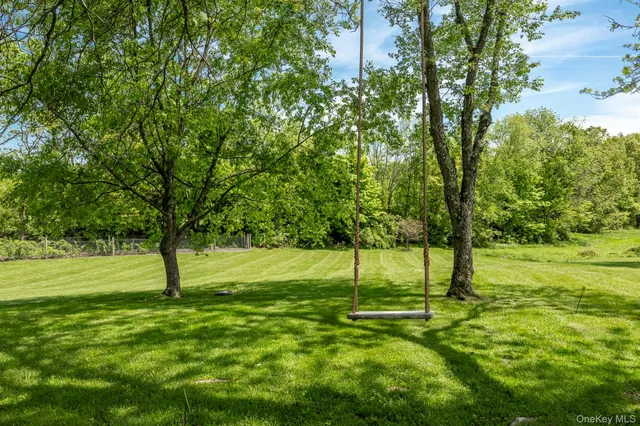 a view of yard with green space