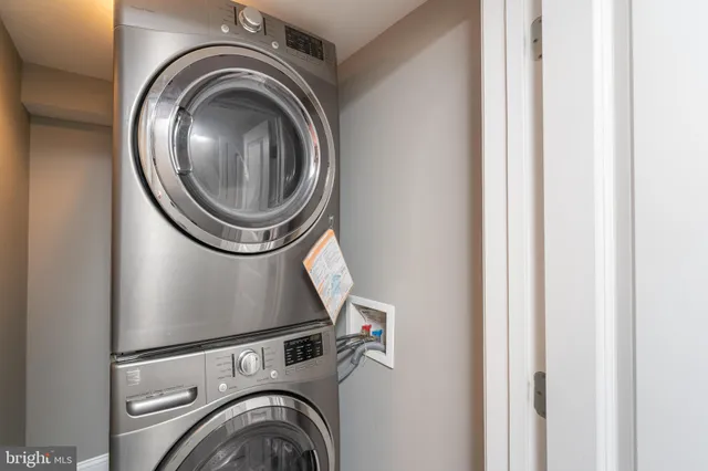a view of washer and dryer in a utility room