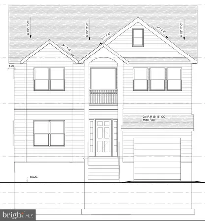 a view of a large white building