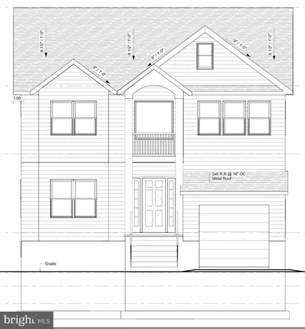 a view of a large white building