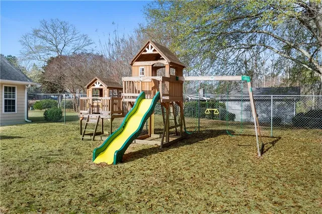 a view of a house with a park