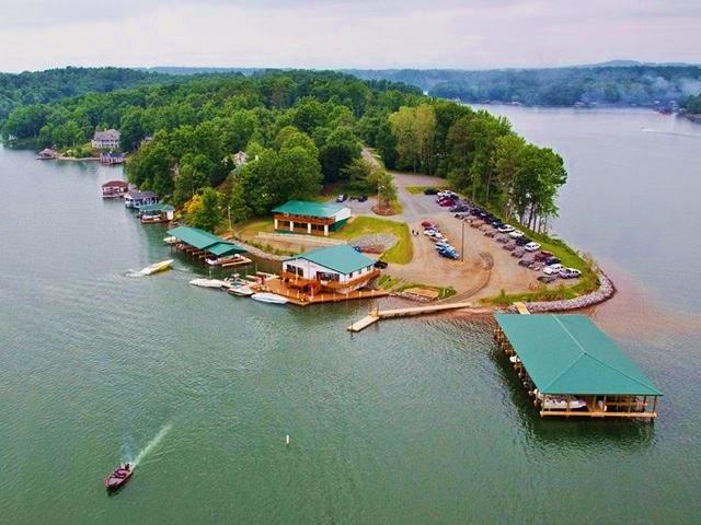 Lot 8 Old Point Road Moneta, VA 24121 - Photo 19 of 19 an aerial view of a house with a lake view