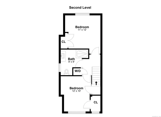 a picture of a bench in front of a door