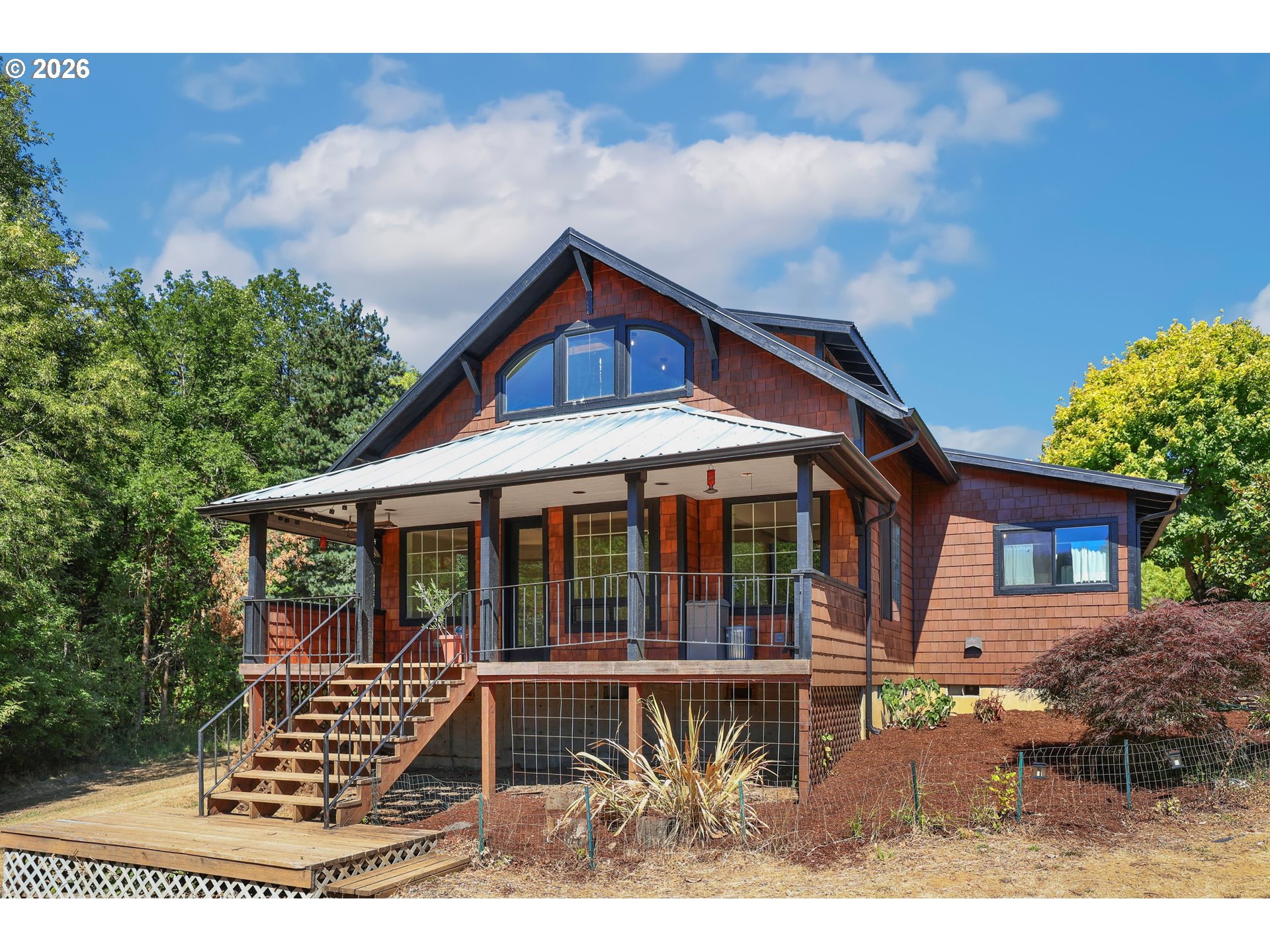 24496 McCain Road Monroe, OR 97456 - Photo 2 of 43 a view of house with a big yard and potted plants