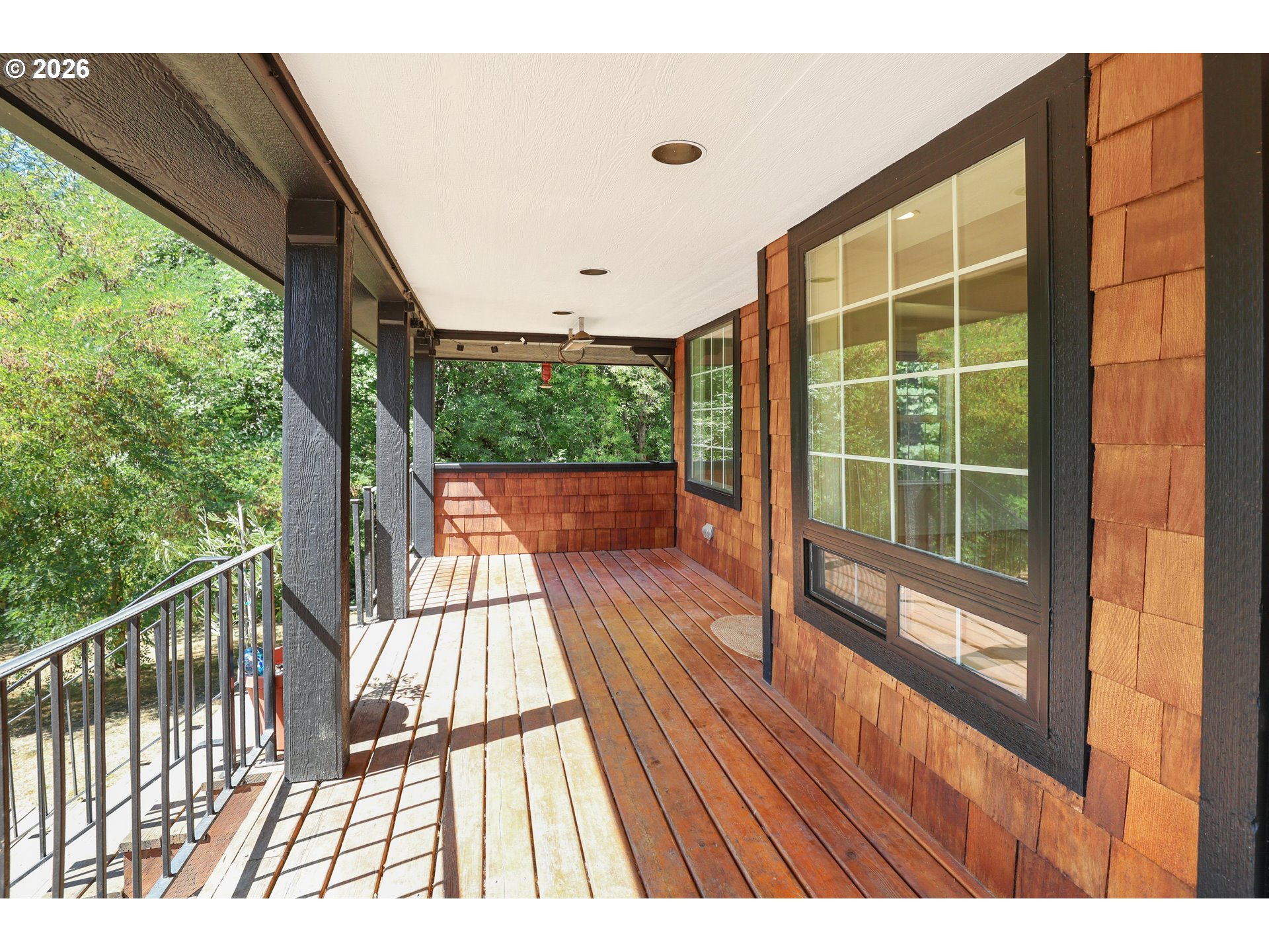 24496 McCain Road Monroe, OR 97456 - Photo 5 of 43 a view of balcony with wooden floor