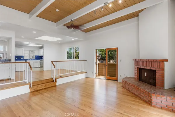 a view of livingroom with furniture and wooden floor