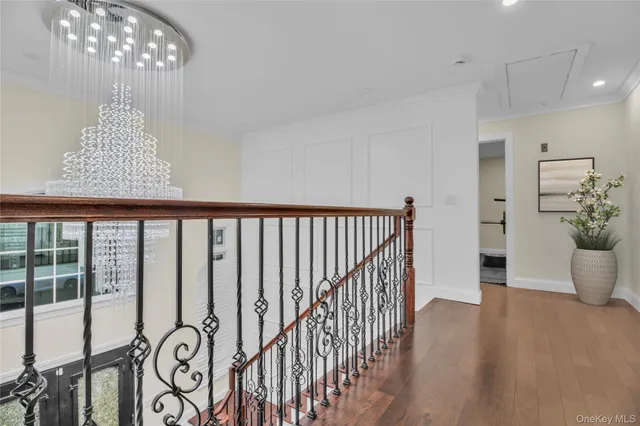 a bedroom with a bed and a walk in closet