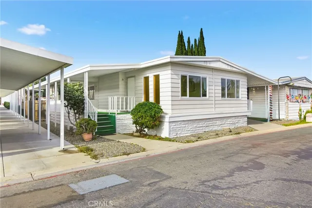 a view of a house with a patio