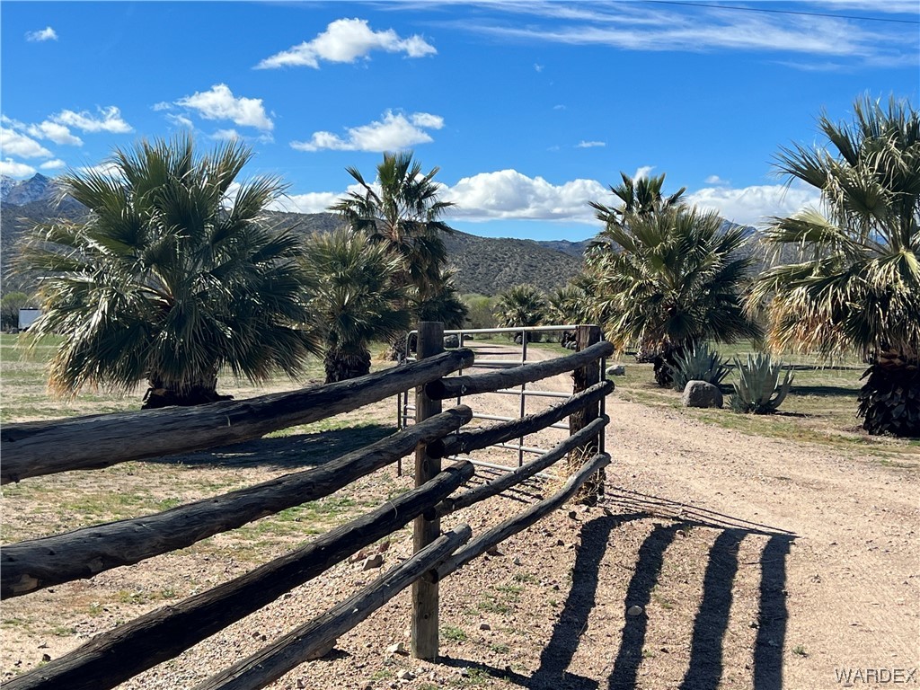 19167 Cholla Canyon Ranch Road Wikieup, AZ 85360 - Photo 12 of 97 a view of a backyard of a house