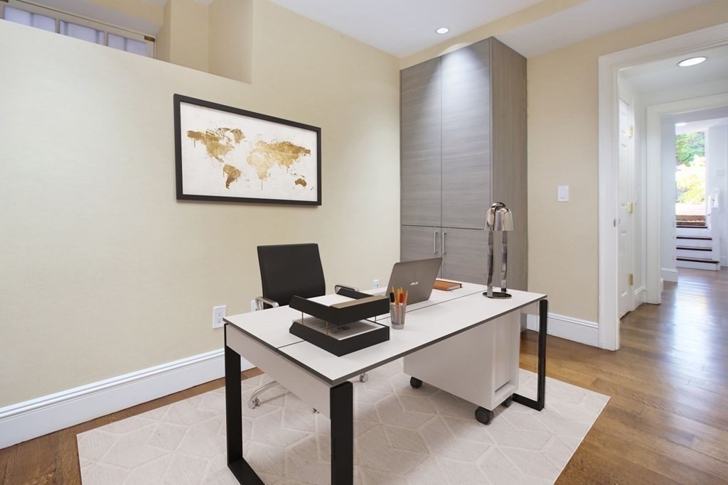 14 Walnut Street Boston, MA 02108 - Photo 29 of 42 a view of workspace with wooden floor