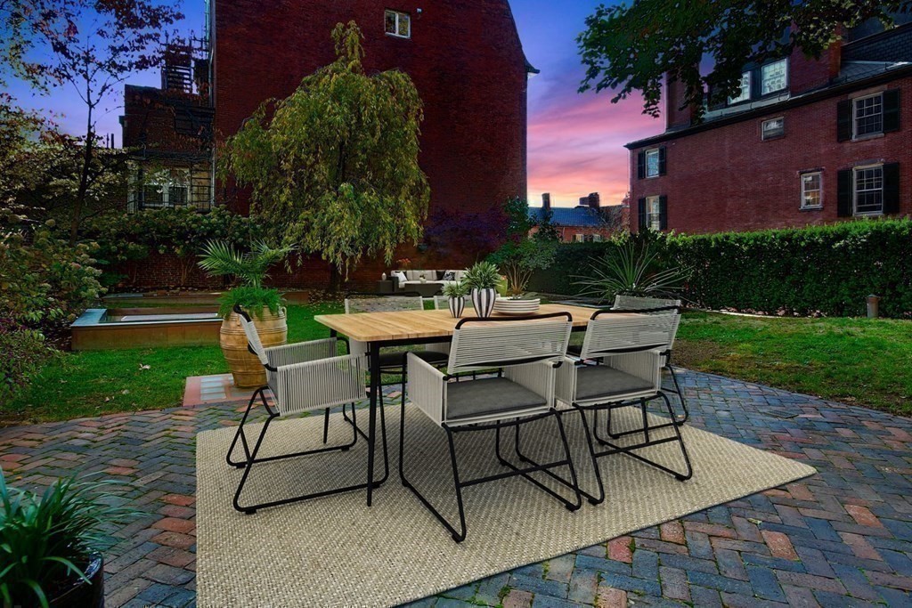 14 Walnut Street Boston, MA 02108 - Photo 35 of 42 a couple of table and chairs in the patio