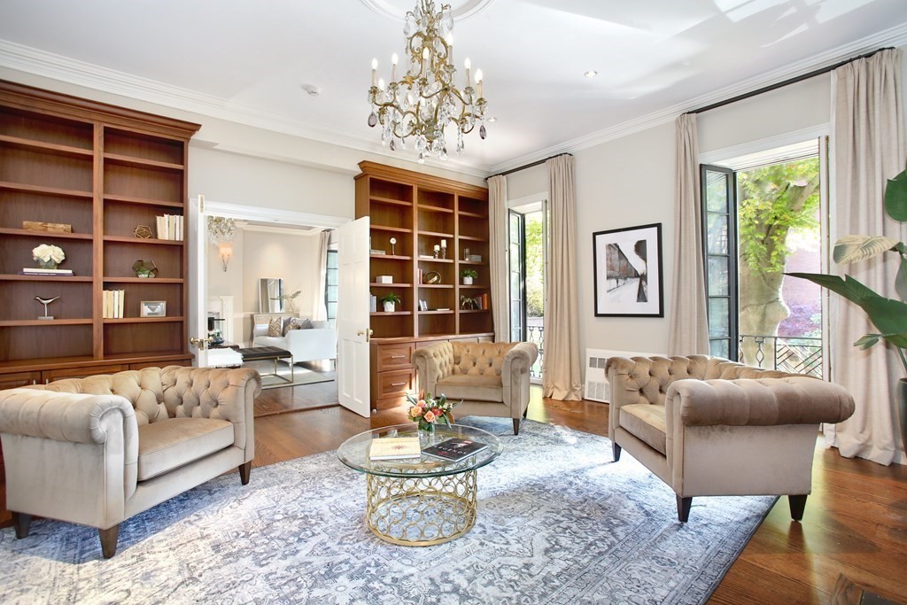 14 Walnut Street Boston, MA 02108 - Photo 4 of 42 a living room with furniture and a large window