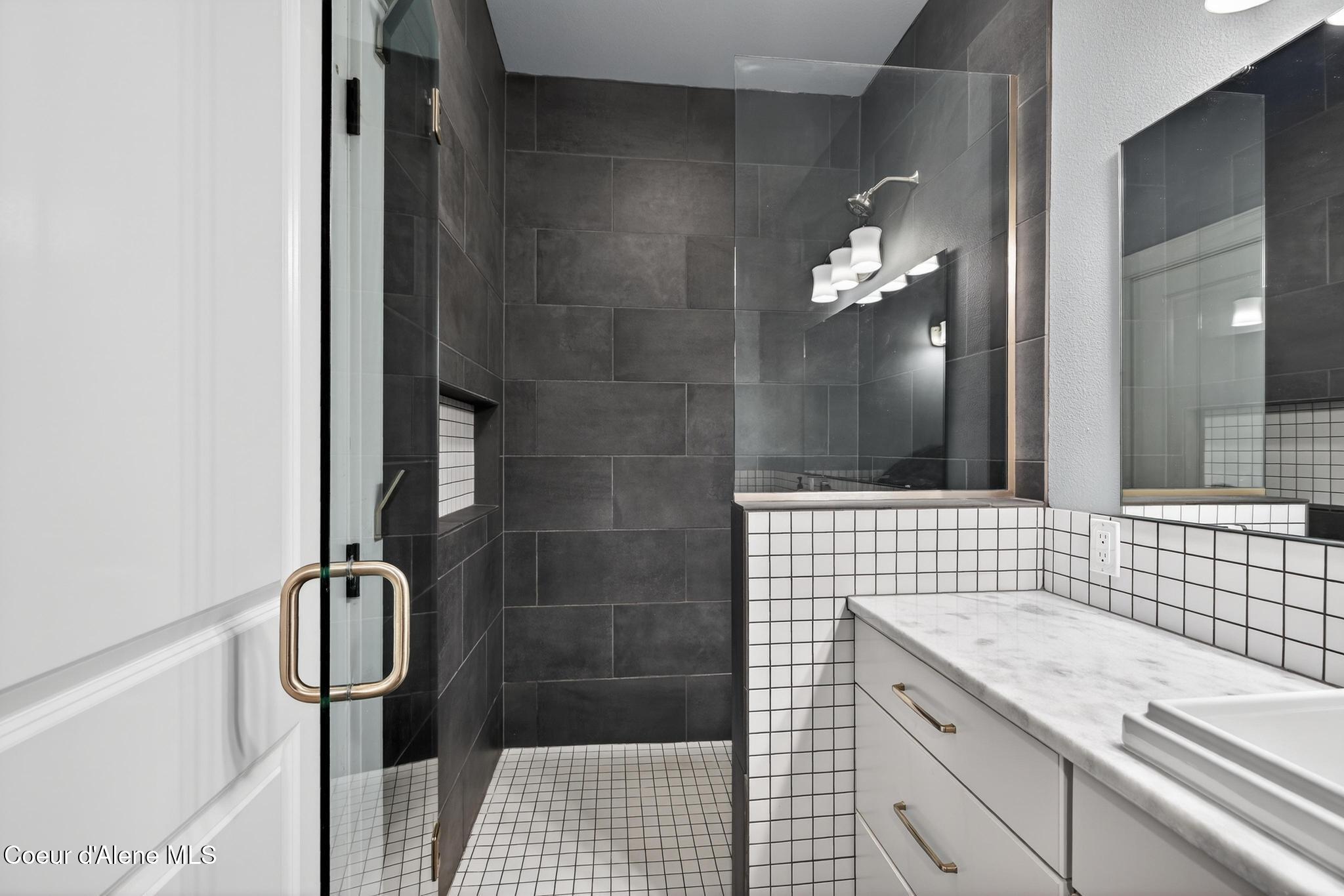 3355 North Durrow Loop Post Falls, ID 83854 - Photo 29 of 60 Master Bathroom to Walk-In Tiled Shower