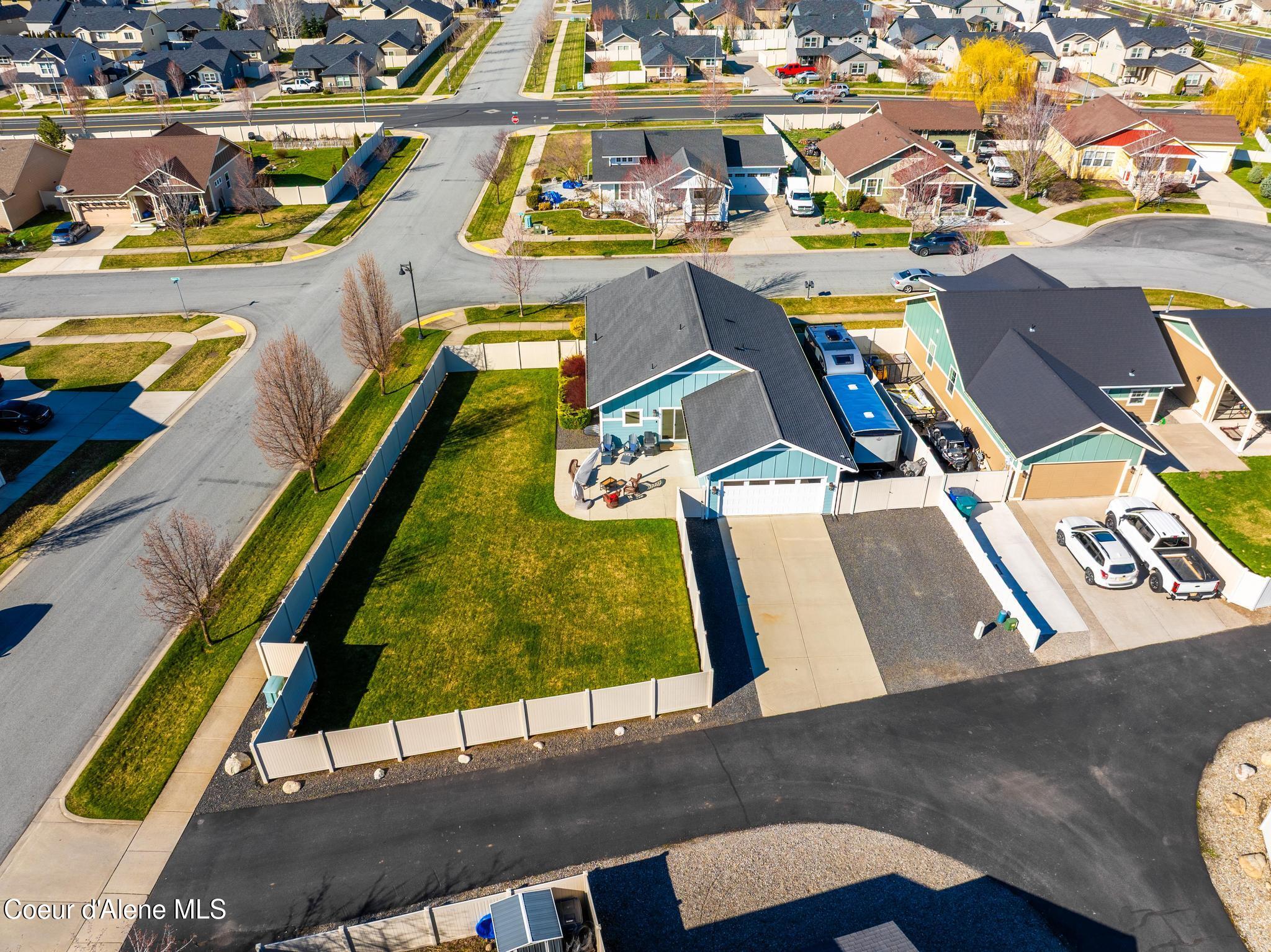 3355 North Durrow Loop Post Falls, ID 83854 - Photo 5 of 60 Aerial back of house with RV Parking
