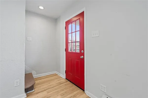 a view of an empty room