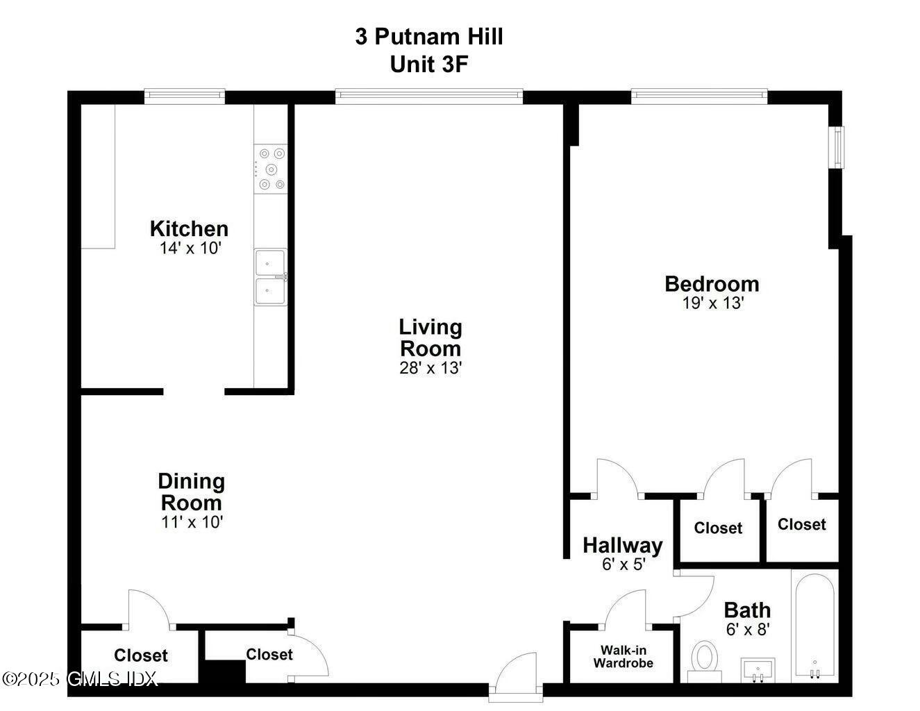 3 Putnam Hill, Unit 3F Greenwich, CT 06830 - Photo 19 of 19 Floor Plan 3F