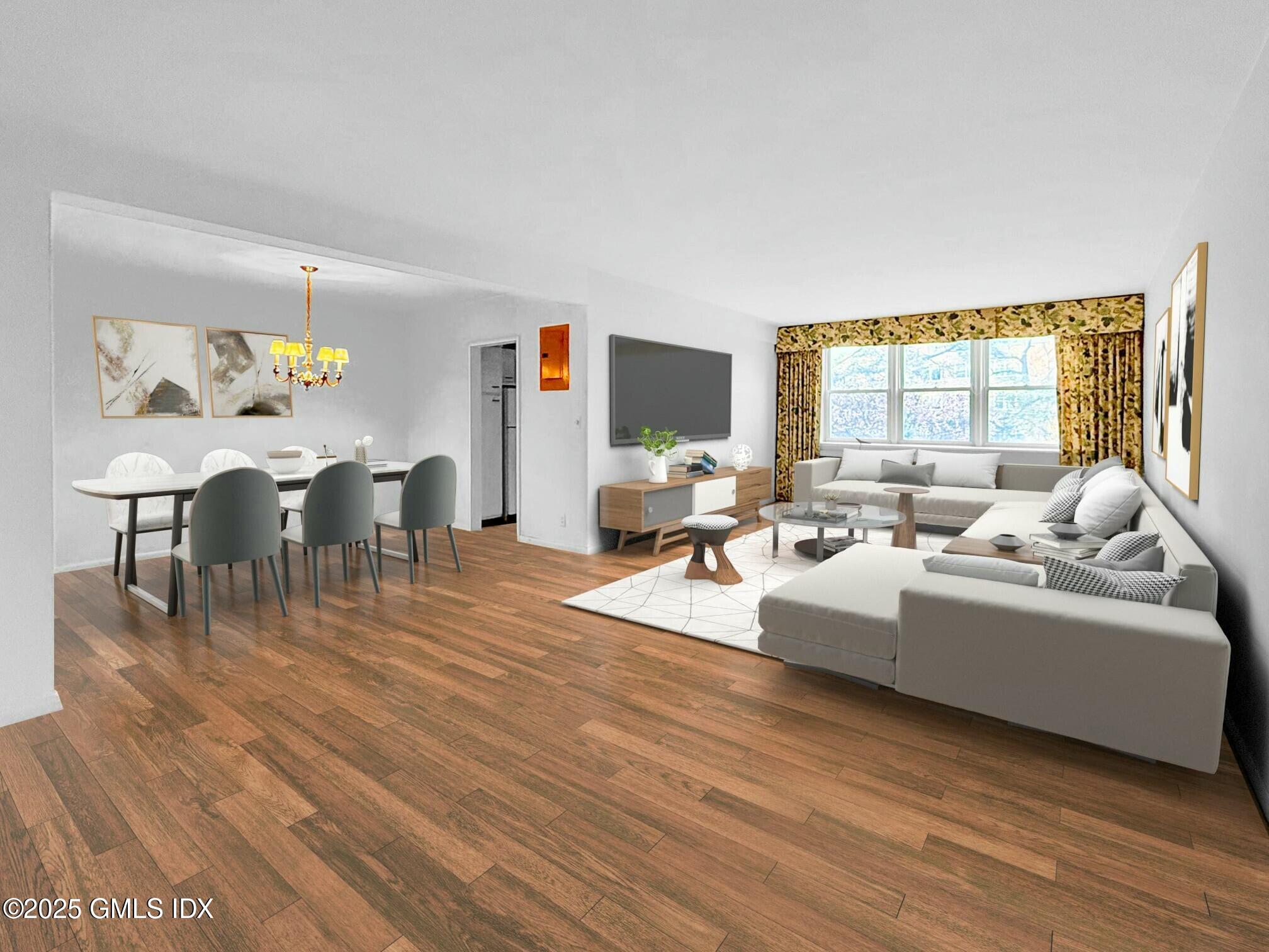 3 Putnam Hill, Unit 3F Greenwich, CT 06830 - Photo 7 of 19 Living Room/Dining Area