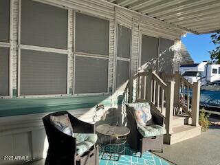702 South Meridian Road, Unit 52 Apache Junction, AZ 85120 - Photo 20 of 20 Sitting Area outside