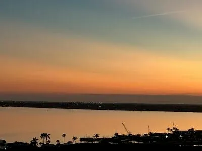 a view of a city with tall buildings