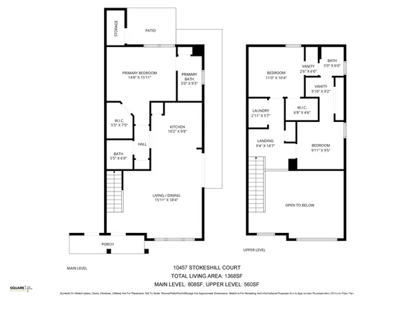 $1,950 | 10457 Stokeshill Court, Pineville, NC 28134