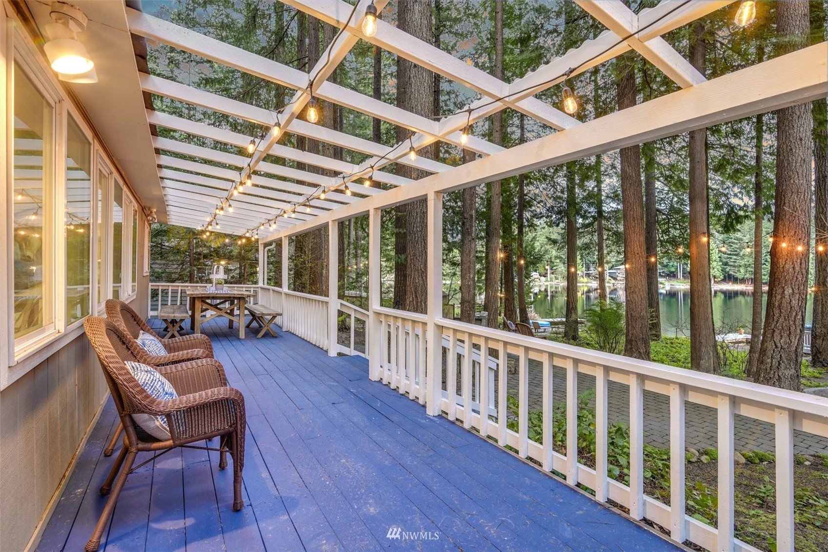 7327 Lake Alice Road Southeast Fall City, WA 98024 - Photo 12 of 35 a view of a chairs and table in the balcony