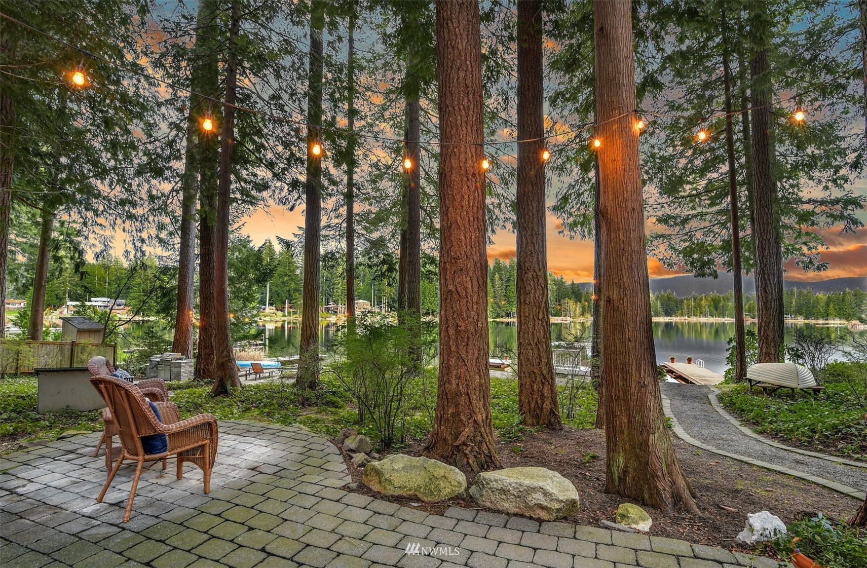 7327 Lake Alice Road Southeast Fall City, WA 98024 - Photo 15 of 35 a view of a patio with chairs and table