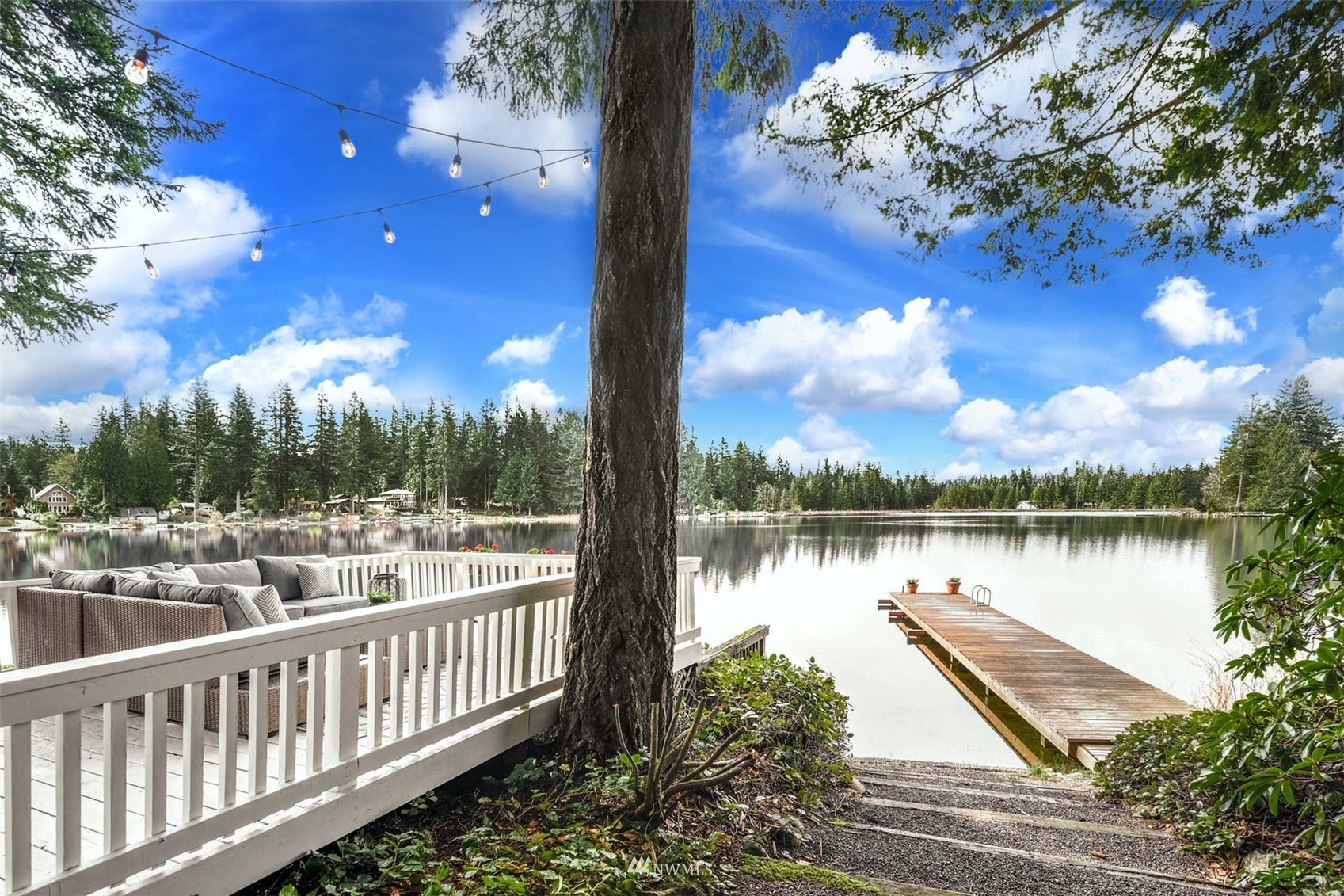 7327 Lake Alice Road Southeast Fall City, WA 98024 - Photo 16 of 35 a view of a lake from a balcony