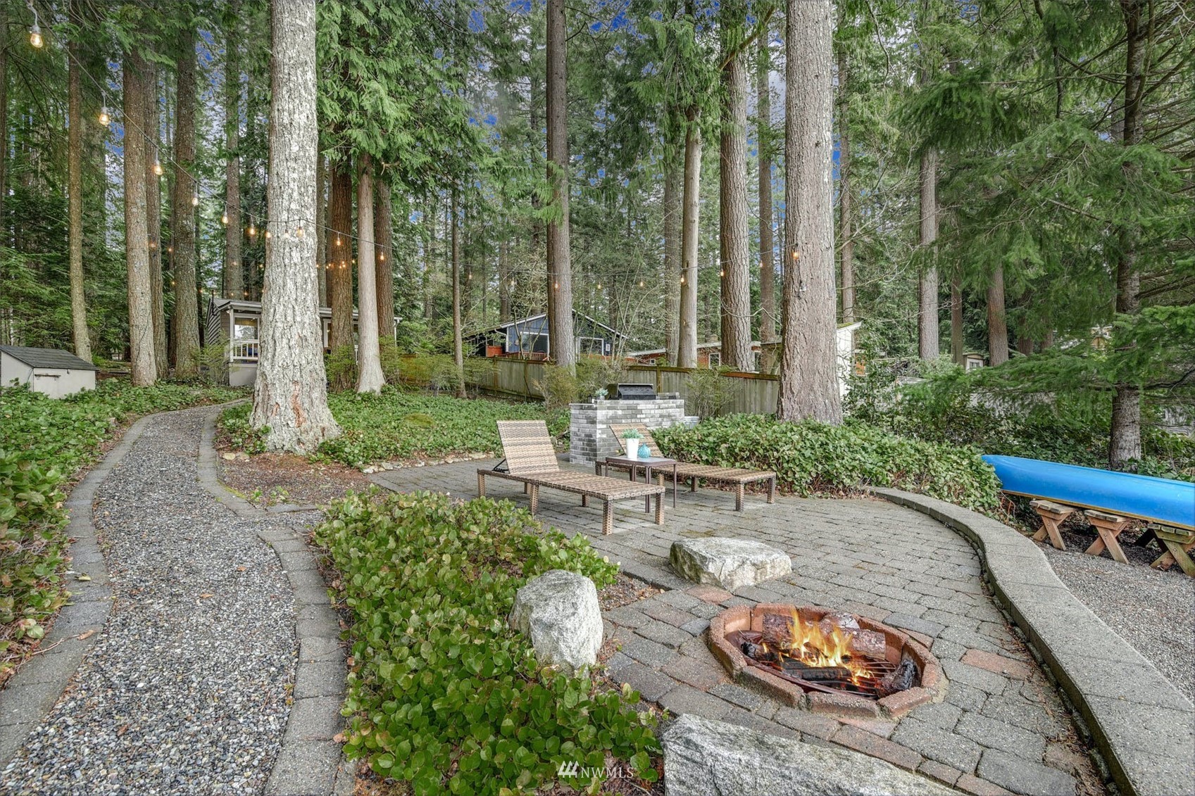 7327 Lake Alice Road Southeast Fall City, WA 98024 - Photo 29 of 35 a view of a backyard with sitting area