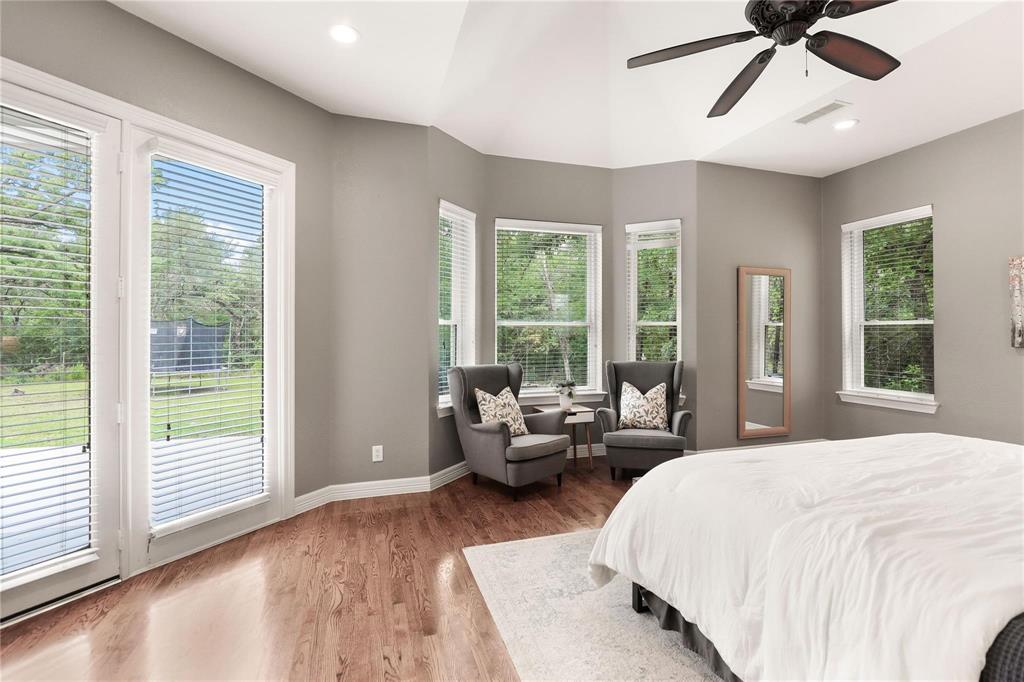 1751 Spring Mountain Road Cross Roads, TX 76227 - Photo 27 of 38 a bedroom with a bed and glass window