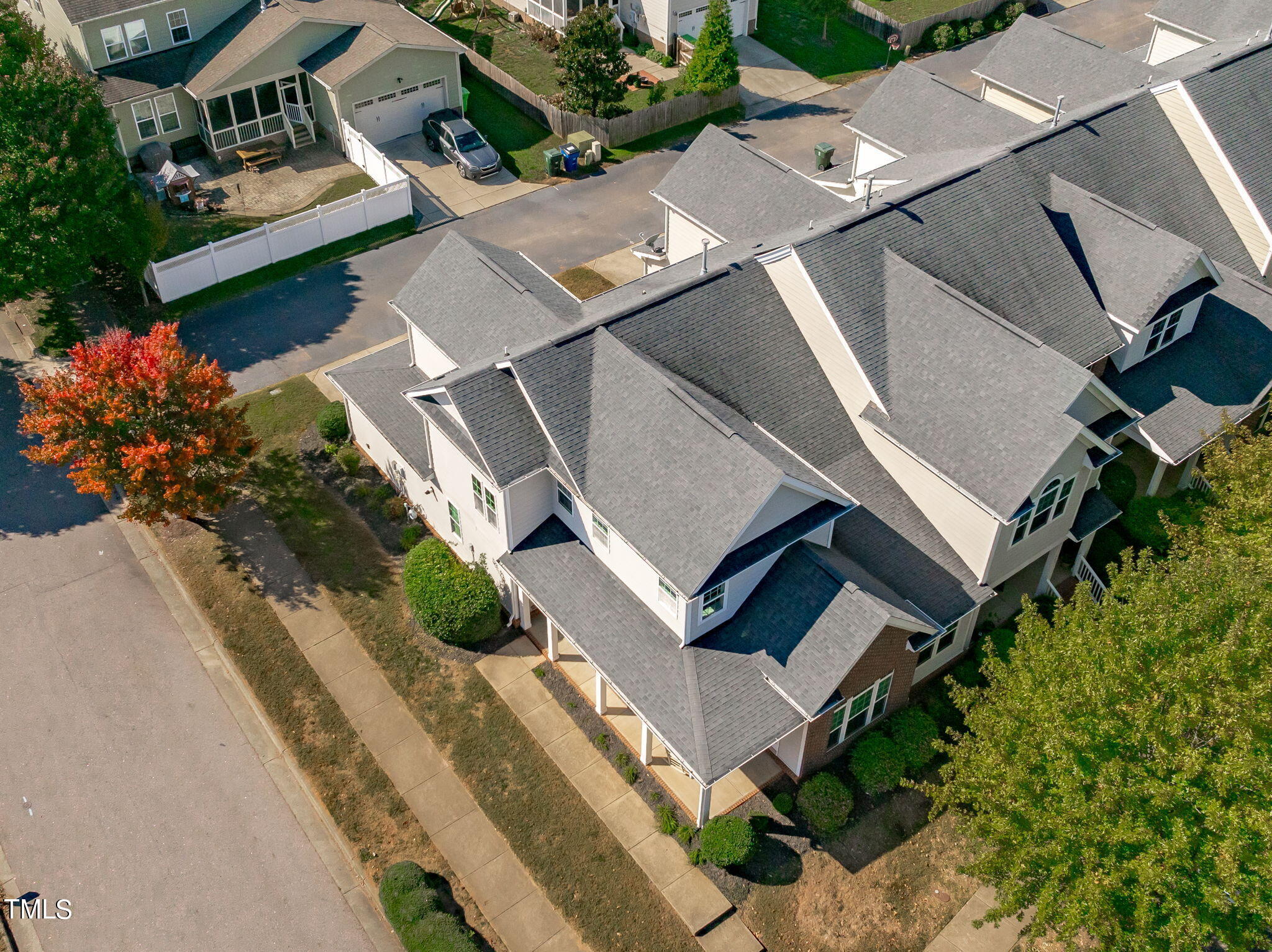 601 Democracy Street Raleigh, NC 27603 - Photo 22 of 24 an aerial view of a house with a yard