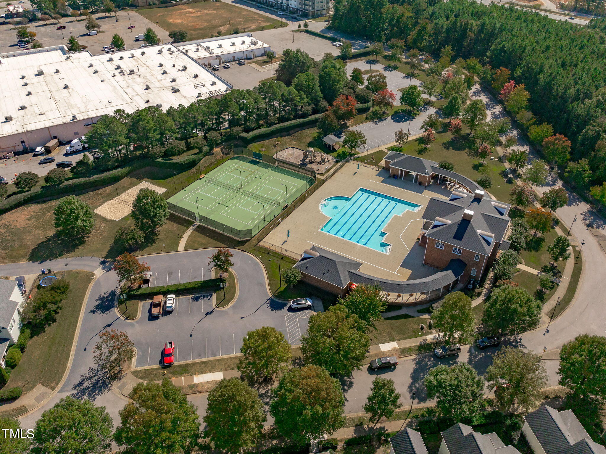 601 Democracy Street Raleigh, NC 27603 - Photo 24 of 24 an aerial view of a house with a garden