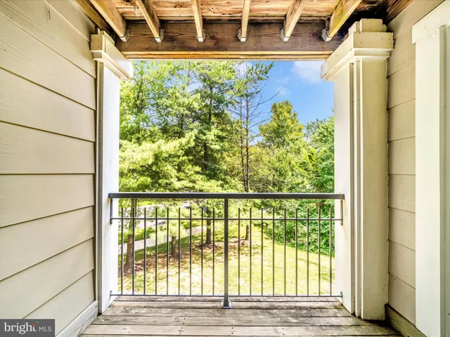 a view of a balcony