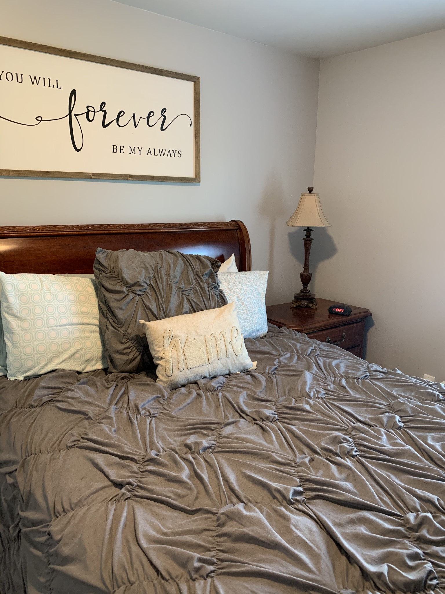 62 Asa Smith Road Ardmore, TN 38449 - Photo 13 of 24 a bedroom with a bed and a night stand