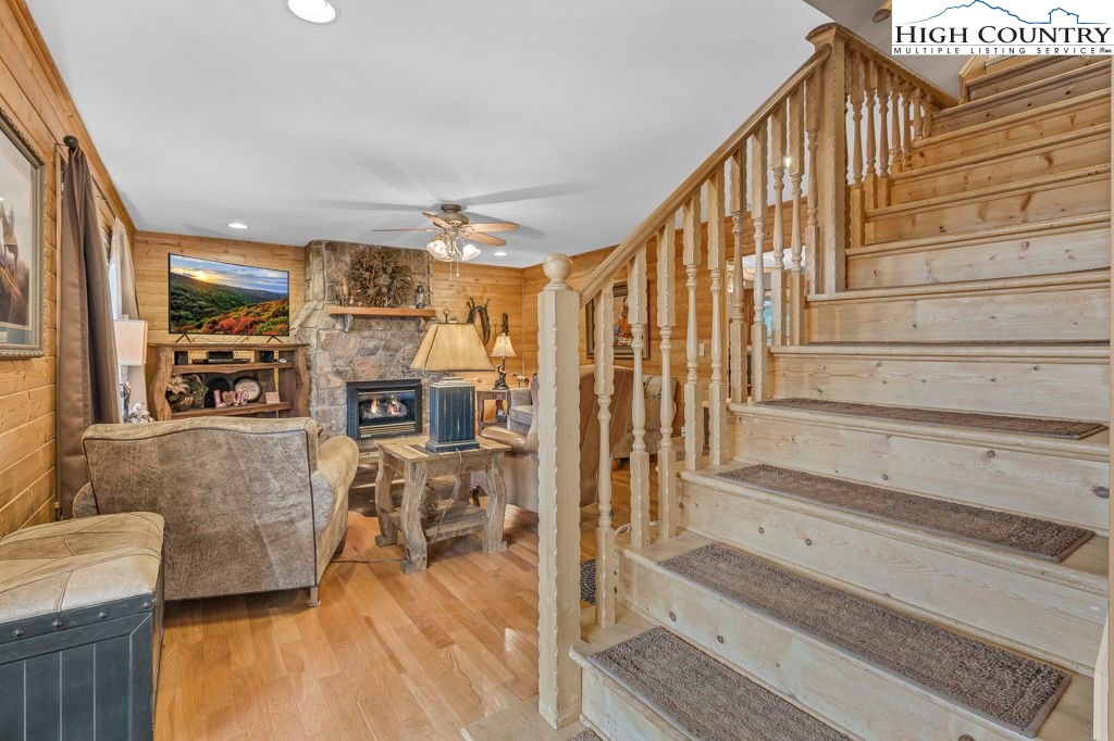 883 Wagon Ridge Road Ferguson, NC 28624 - Photo 21 of 50 a view of entryway and hall with wooden floor