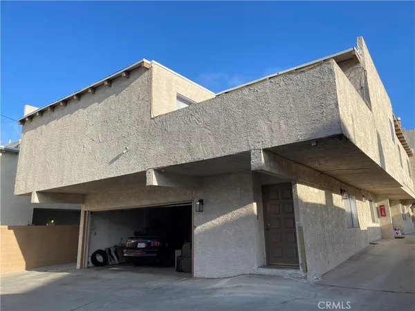 a car parked in front of a building