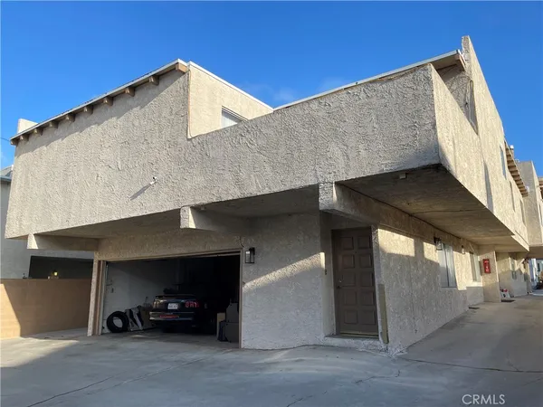 a car parked in front of a building