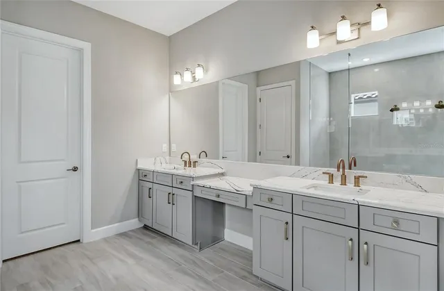 an aerial view of a highlighted house