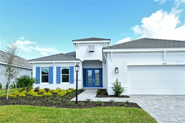 a front view of a house