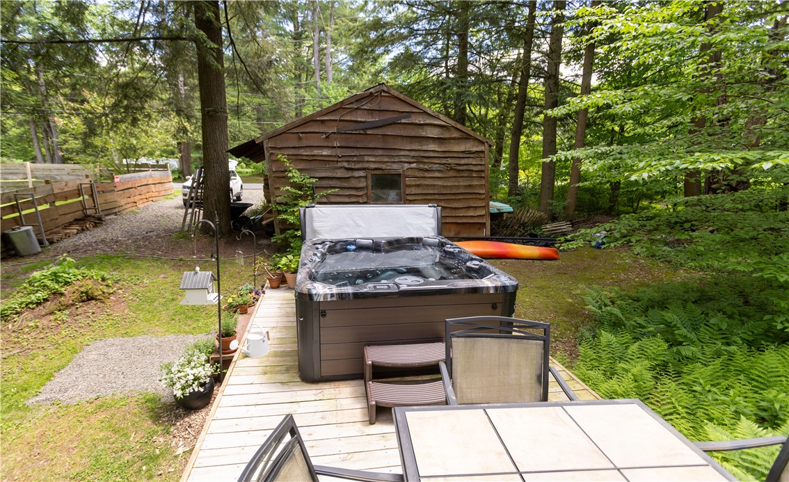 120 Marvin Road Smithville, NY 13841 - Photo 36 of 50 Hot Tub with sitting area.