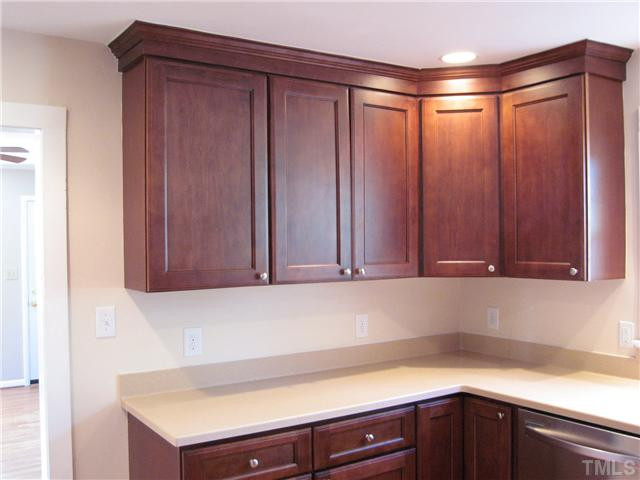 1919 Ruffin Street Durham, NC 27704 - Photo 7 of 25 Close up view of the new cabinets. 36" uppers with crown trim. New wiring, newly plumbed. Nice looking, great feel and lots of cabinets. Kitchen