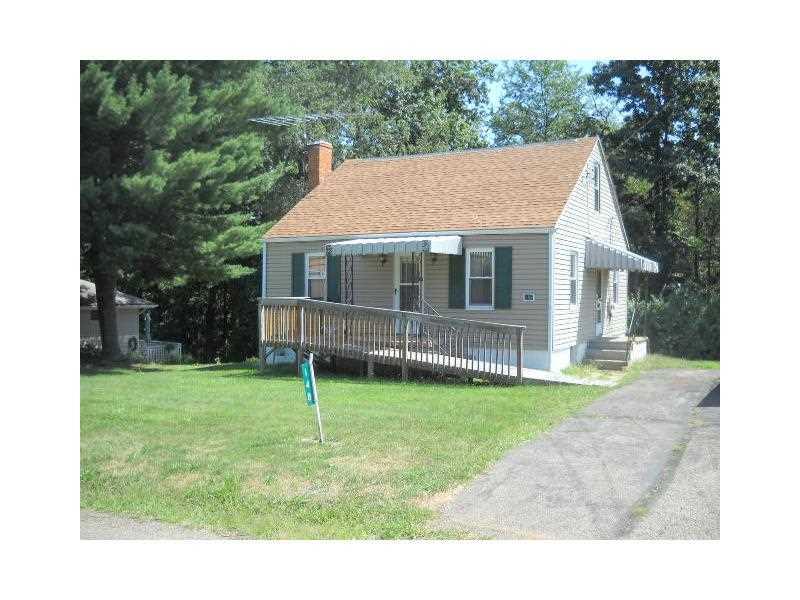 Exterior Front. Front of the vinyl sided 3 bedroom offering new roof,updated wiring Blacktop driveway