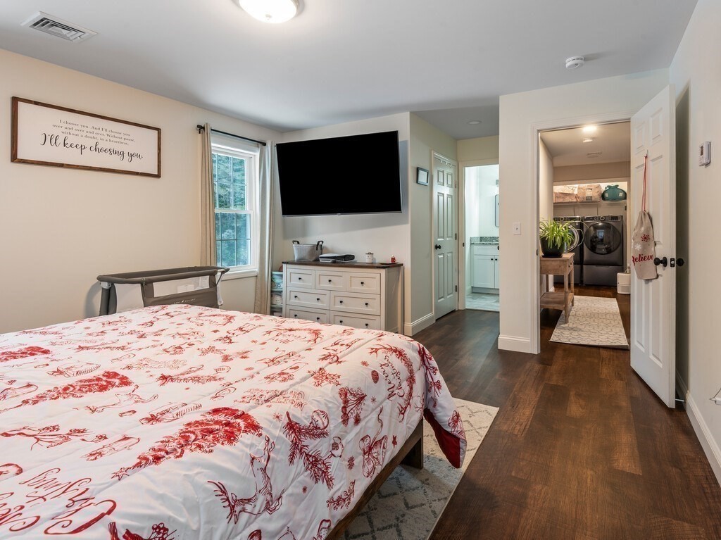 46 Baldwinville State Road Winchendon, MA 01475 - Photo 23 of 37 a bedroom with a bed and a flat screen tv