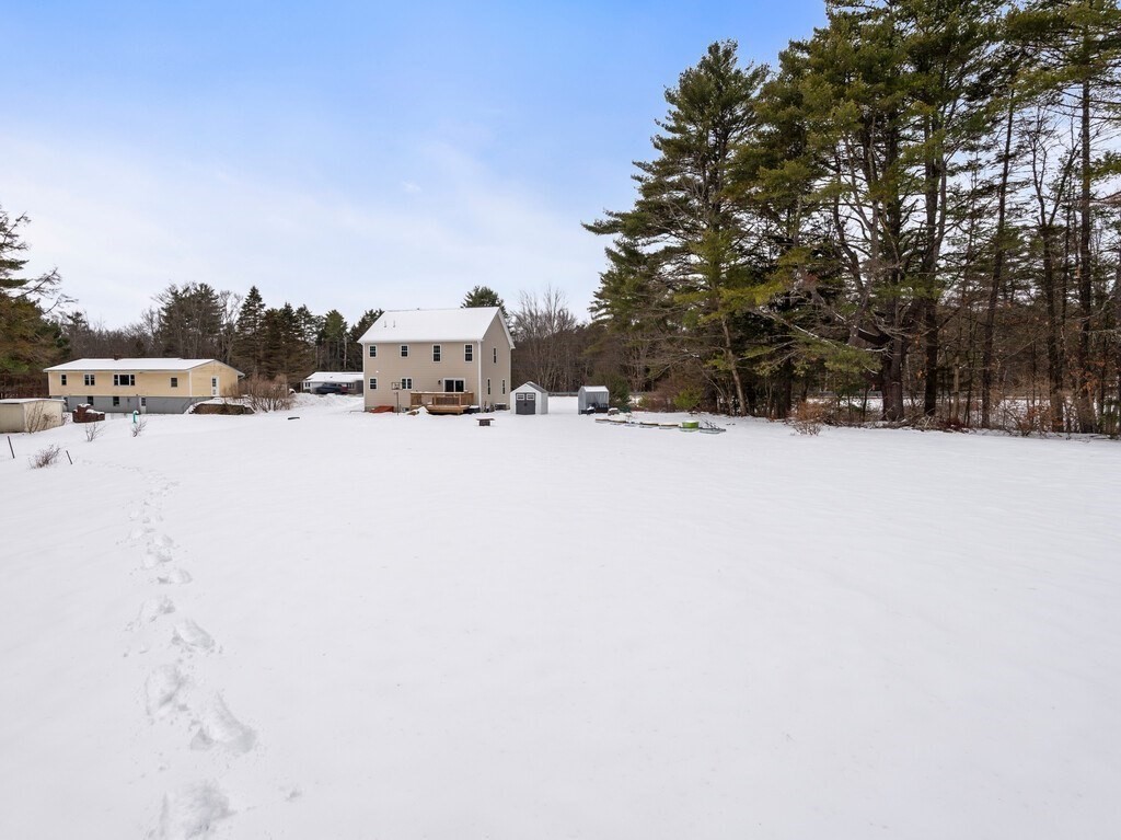 46 Baldwinville State Road Winchendon, MA 01475 - Photo 36 of 37 a view of residential house with a yard and covered with snow in front of house