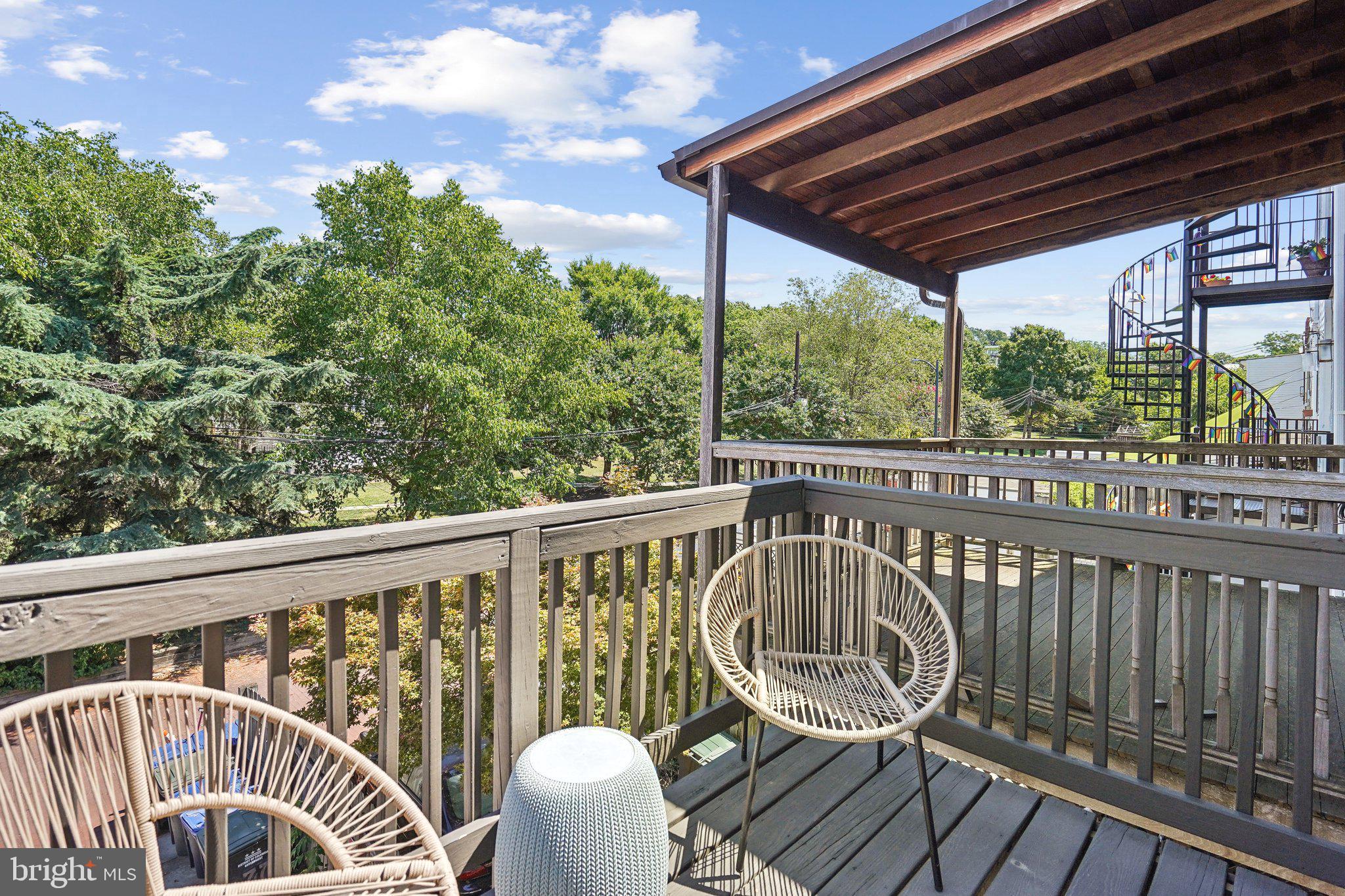 77 U Street Northwest Washington, DC 20001 - Photo 24 of 34 a view of a chair in wooden deck
