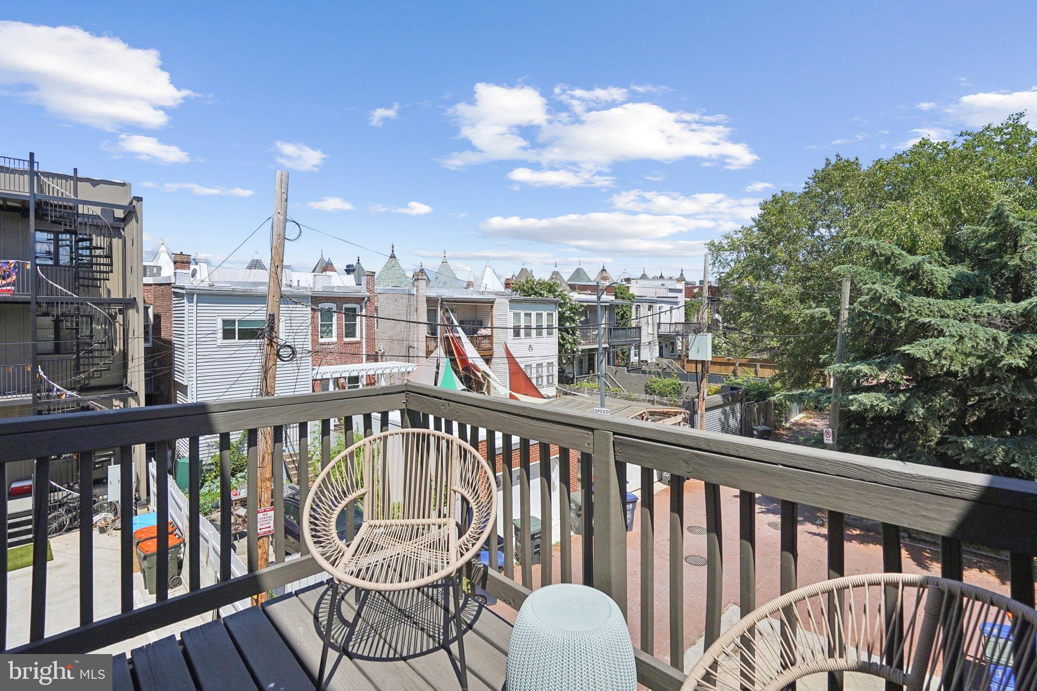77 U Street Northwest Washington, DC 20001 - Photo 25 of 34 a view of a balcony with wooden floor