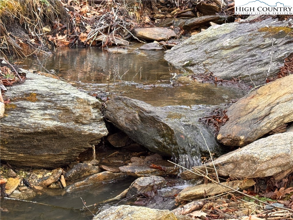 a view of lake from next to house