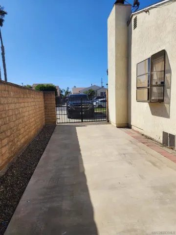 a view of terrace with wooden floor and seating space