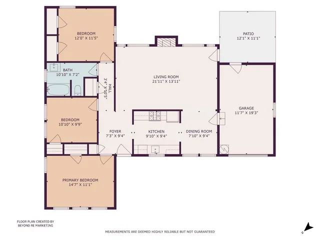 a view of a flower garden