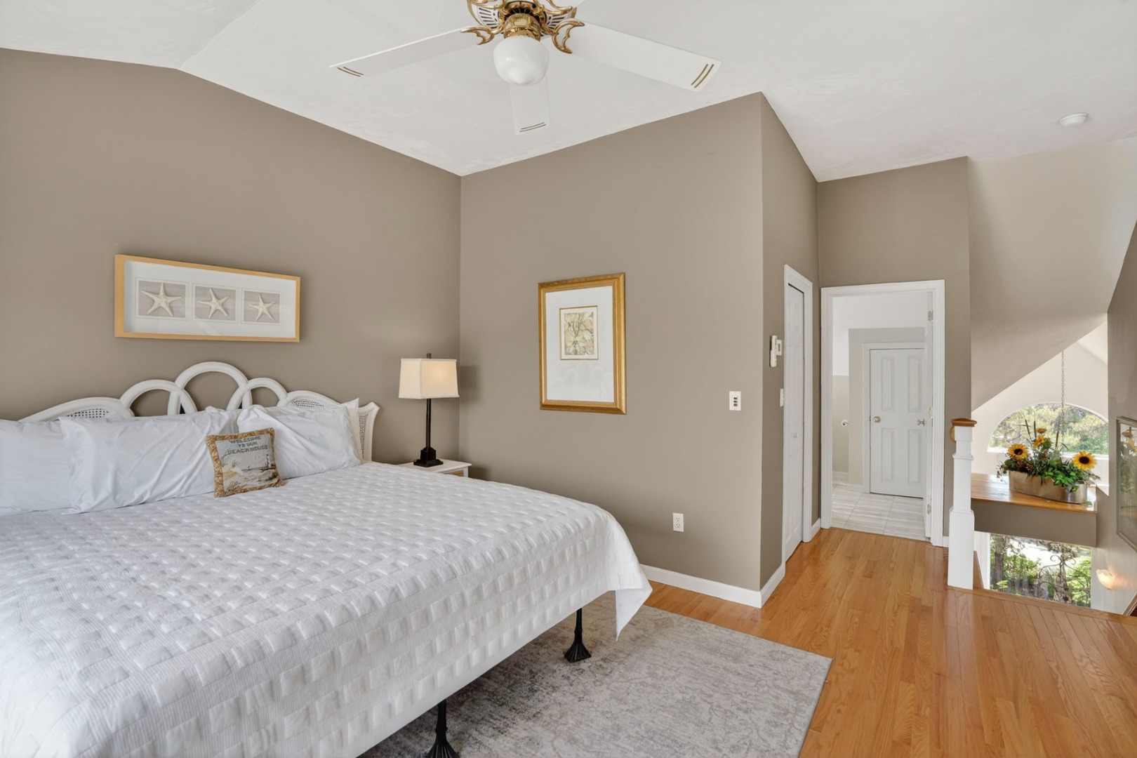 9 Thaxter Lane Edgartown, MA 02539 - Photo 30 of 53 a bedroom with bed and a table