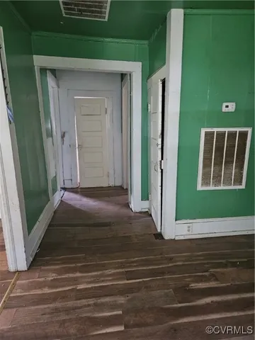 a view of a door of a house